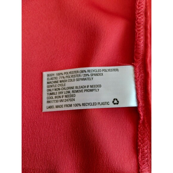 La Ligne Size XS Red Midi/Maxi Dress w/Puff Long Sleeve Smocking and Front Split - Picture 8 of 10